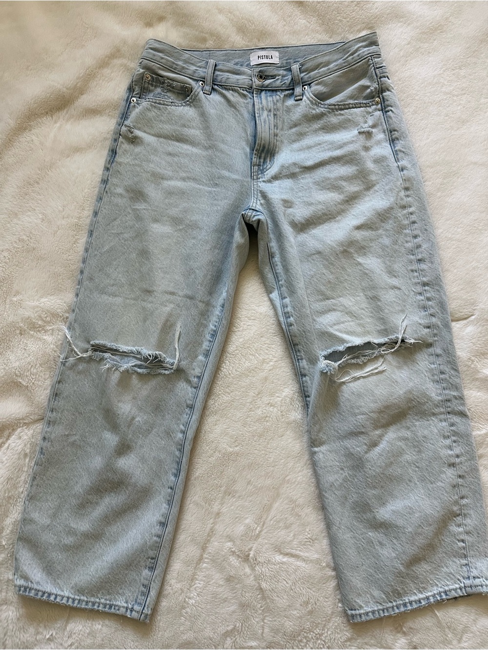 Pistola Lexi light blue distressed Petite 28P